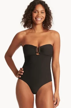 Women Sea Level Spinnaker U Bar Bandeau One Piece