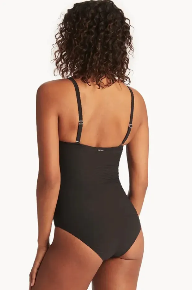 Women Sea Level Spinnaker U Bar Bandeau One Piece