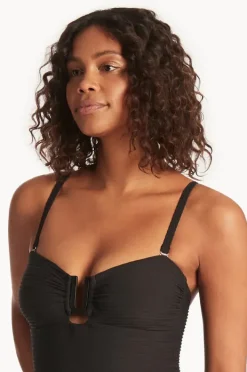 Women Sea Level Spinnaker U Bar Bandeau One Piece