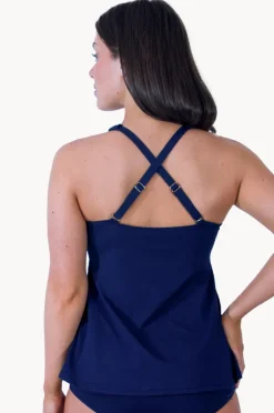 Women Base Swim Sports F/G Cup V Neck Tankini Separate
