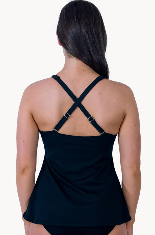 Women Base Swim Sports F/G Cup V Neck Tankini Separate