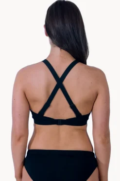 Women Base Swim Sports High Neck Crop
