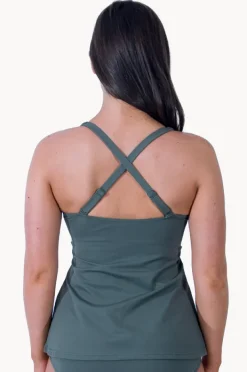 Women Base Swim Sports Swing Tankini Separate