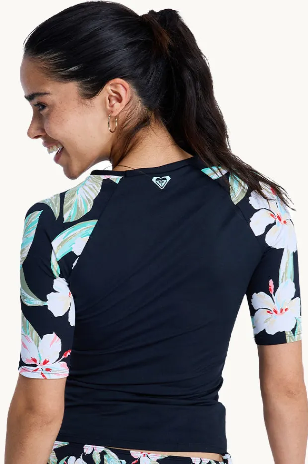 Women Roxy Spring Charming Short Sleeve Suntop