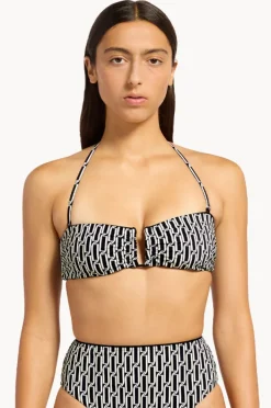 Women Jets Spring Geo U Trim Bandeau