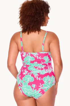 Women Genevieve Fields Twist Bandeau One Piece