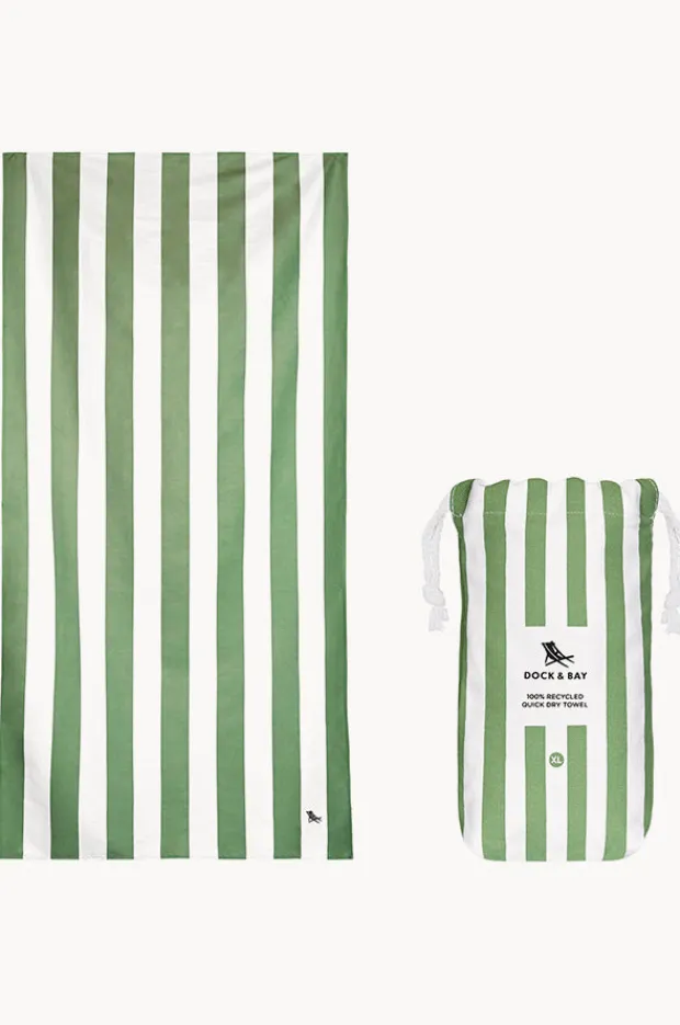 Women Dock And Bay Stripe Cabana Microfibre Towel