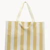 Women Sunny Life Stripe Carryall Beach Bag