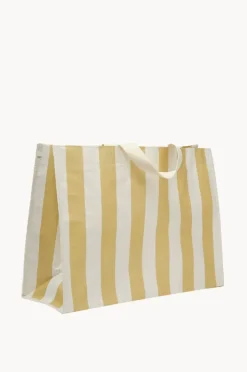 Women Sunny Life Stripe Carryall Beach Bag