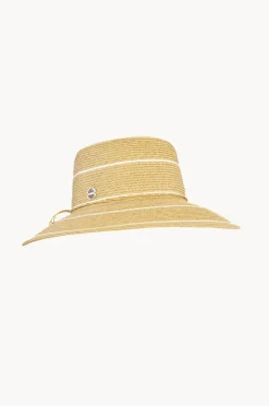 Women Sundaise Stripe Down Brim Hat