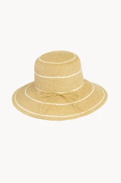 Women Sundaise Stripe Down Brim Hat
