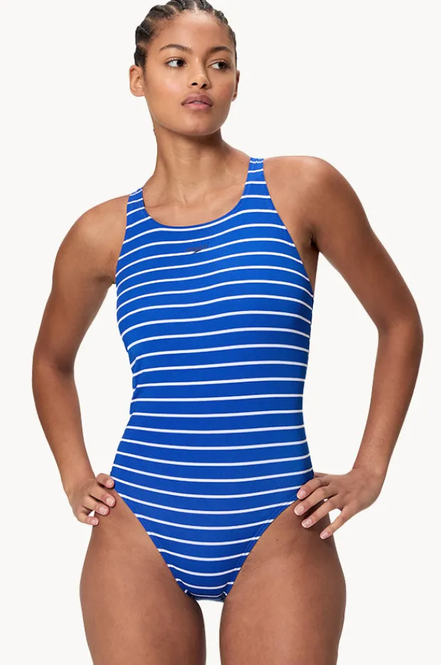 Women Speedo Stripe Endurance+ Medalist One Piece