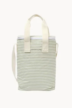 Women Sunny Life Stripe Light Cooler Drinks Bag