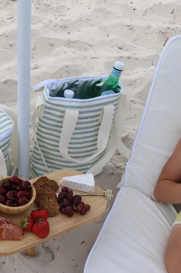 Women Sunny Life Stripe Light Cooler Drinks Bag