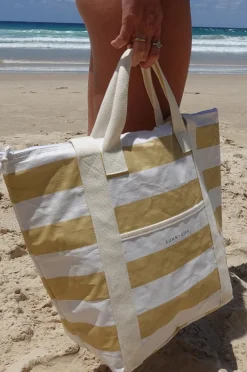 Women Sunny Life Stripe Light Cooler Tote