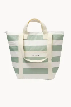 Women Sunny Life Stripe Light Cooler Tote
