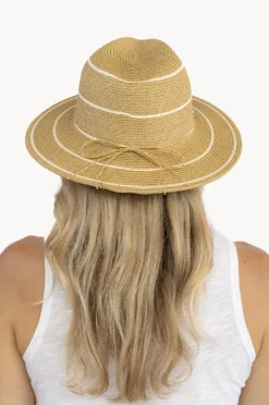 Women Sundaise Stripe Panama Hat