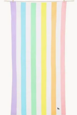 Women Dock And Bay Stripe Summer Microfibre Towel