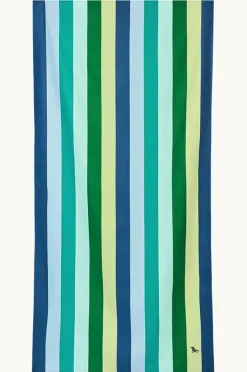 Women Dock And Bay Stripe Summer Microfibre Towel