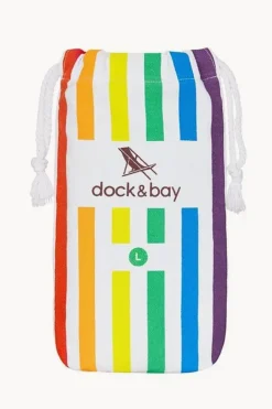 Women Dock And Bay Stripe Summer Microfibre Towel