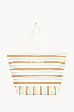 Women Roxy Stripy Beach Bag
