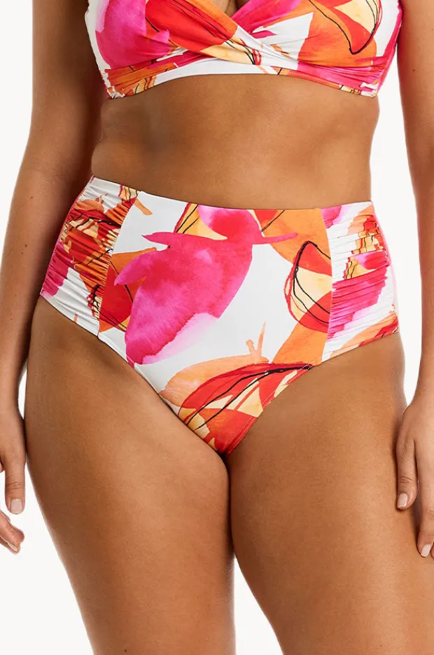 Women Sea Level Sublime Gathered High Waist Pant