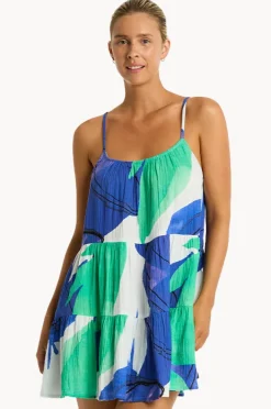 Women Sea Level Sublime Tie Back Short Sundress