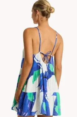Women Sea Level Sublime Tie Back Short Sundress