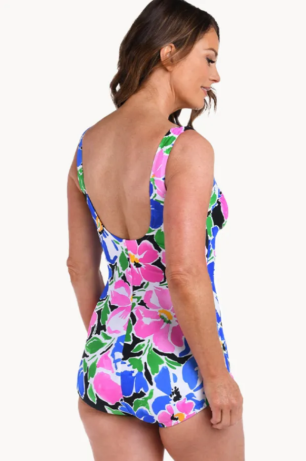 Women Maxine Summer Splash Floral Shirred One Piece