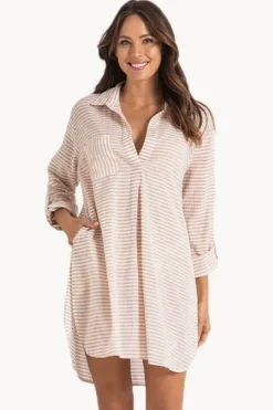 Women Sunseeker Summer Stripe Painters Shirt