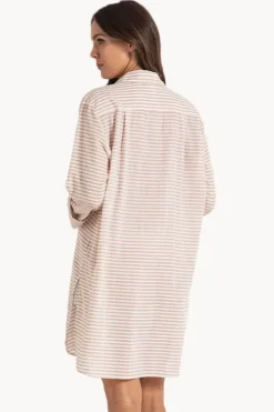 Women Sunseeker Summer Stripe Painters Shirt