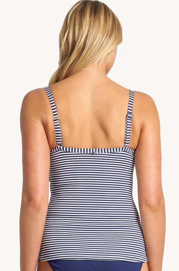 Women Sunseeker Summer Surf Twist Front Tankini Separate