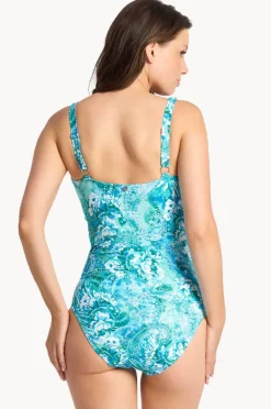 Women Sunseeker Sundance E/F Cup Frill Ruched One Piece
