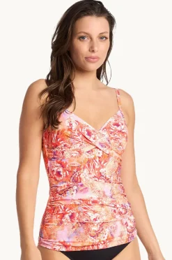Women Sunseeker Sundance Twist Front Ruched Tankini Separate