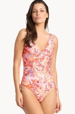 Women Sunseeker Sundance Vee Tie Side One Piece