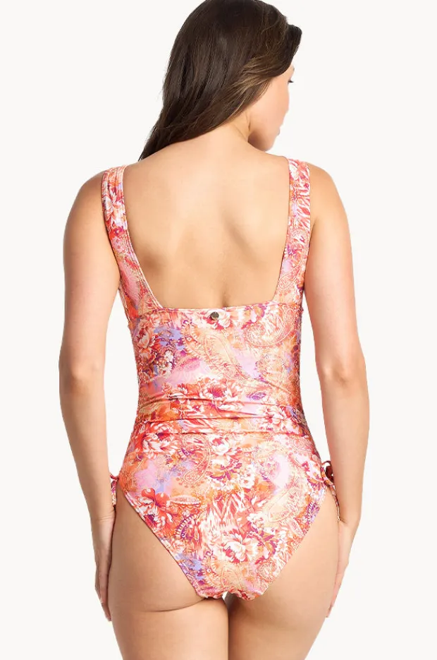 Women Sunseeker Sundance Vee Tie Side One Piece
