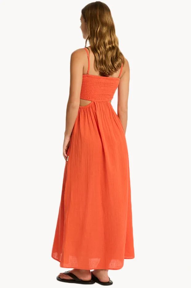 Women Sea Level Sunset Bandeau Dress