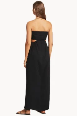 Women Sea Level Sunset Bandeau Dress