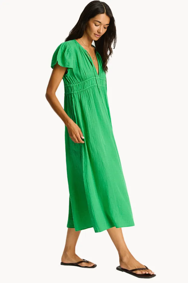 Women Sea Level Sunset Maxi Daydress