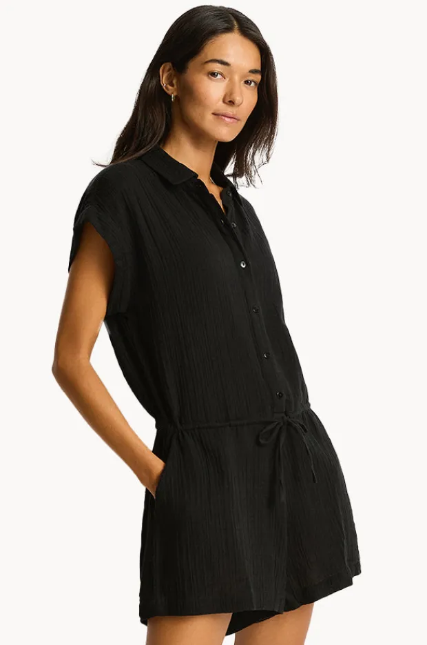 Women Sea Level Sunset Playsuit