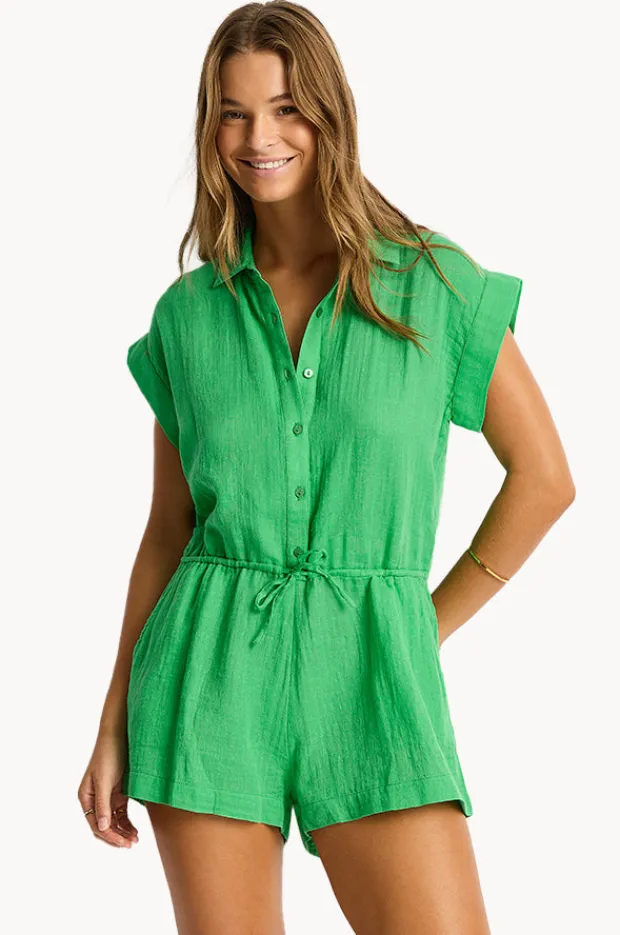 Women Sea Level Sunset Playsuit