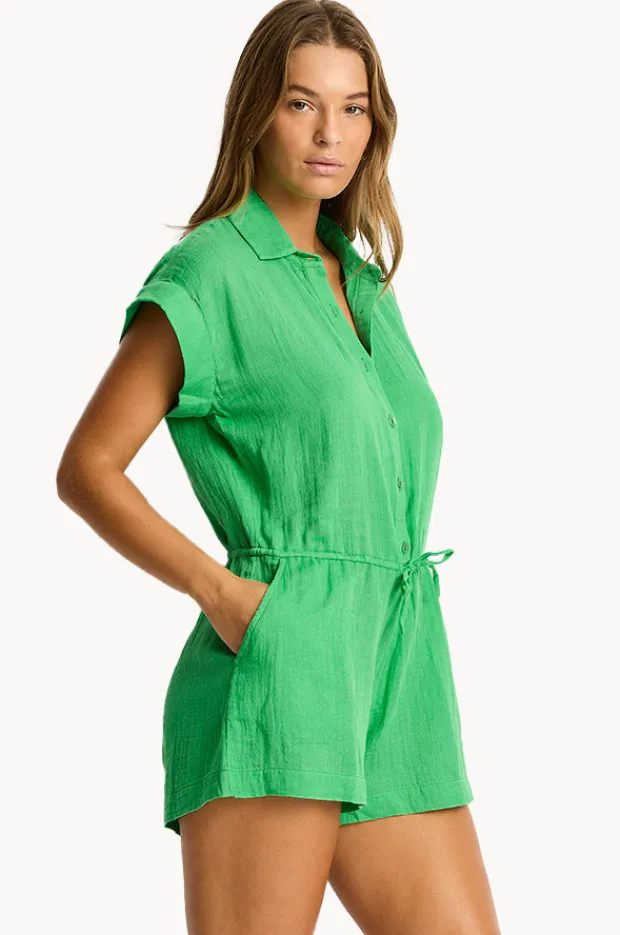 Women Sea Level Sunset Playsuit