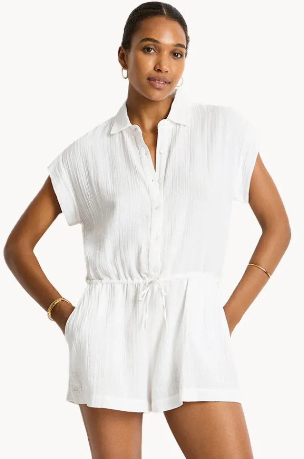 Women Sea Level Sunset Playsuit