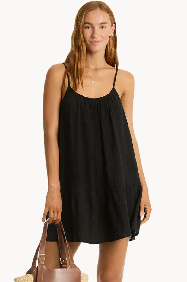 Women Sea Level Sunset Short Sundress