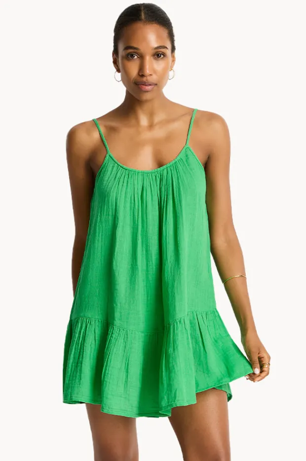 Women Sea Level Sunset Short Sundress