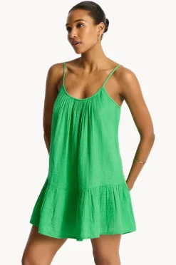 Women Sea Level Sunset Short Sundress