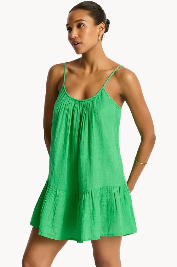 Women Sea Level Sunset Short Sundress