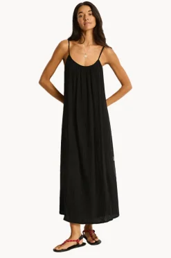 Women Sea Level Sunset Tie Back Sundress
