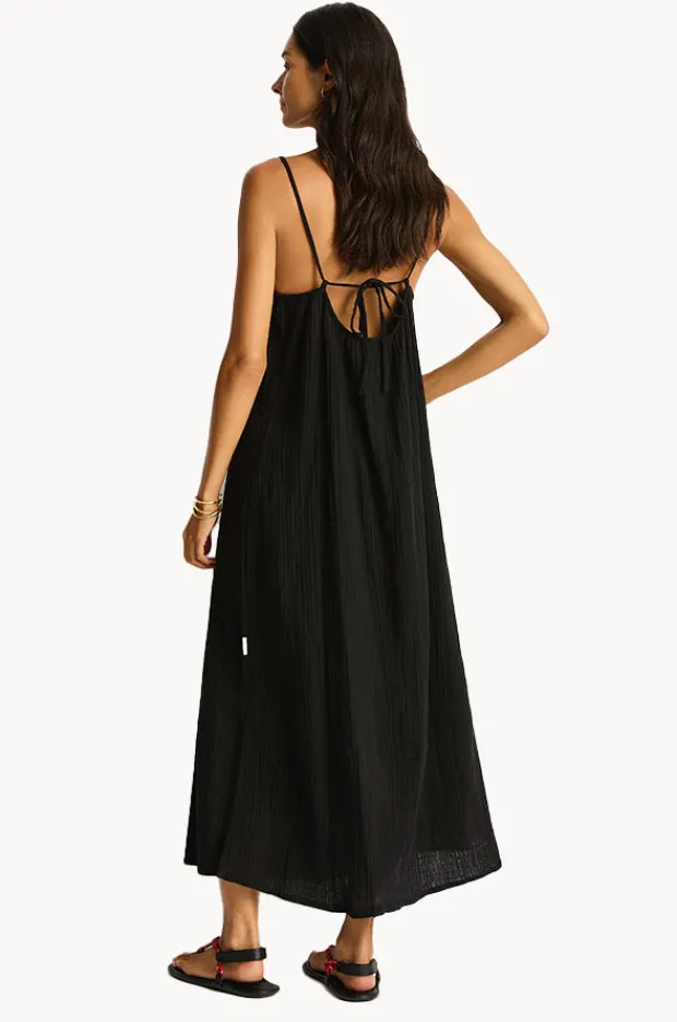 Women Sea Level Sunset Tie Back Sundress