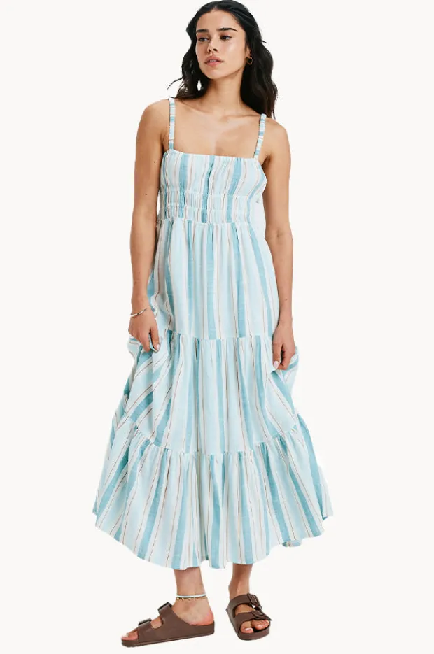 Women Roxy Sunshine Coastline Stripe Dress